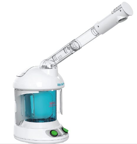 Facial Steamer - DENFANY Nano Ionic Face Steamer with Extendable 360° Rotatable Arm